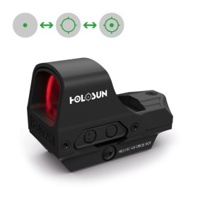 Red Dot doppio reticolo 2MOA Dot e 65MOA Reticolo, Verde... 2