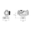 Attacco per red dot Super Precision T1 per Aimpoint T1, Lower 1/3 Co-Witness, nero - Geissele Automatics