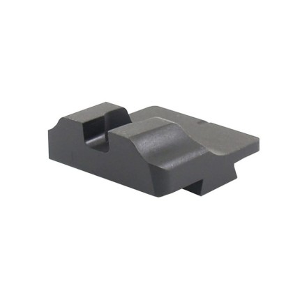 Black rear sight for fiber optic front sight -...