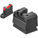 Co-Witness fibre front sight and height-adjustable rear sight set for CZ P10 OR - LPA