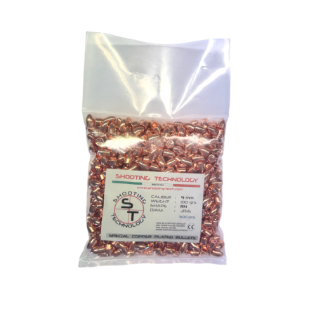 Palle ramate Cal. 9mm RN Hollow Base, 100 grs,...