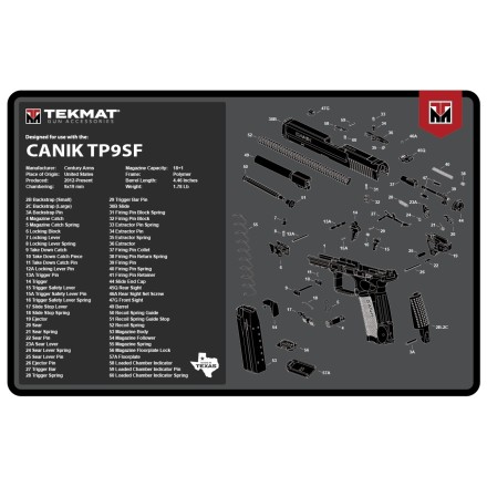 Gun cleaning mat "Canik TP9SF", 28x43cm - TekMat