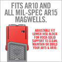 Attrezzo di bloccaggio in morsa Smart-Fit per AR15 con adattatore per AR10 - Real Avid