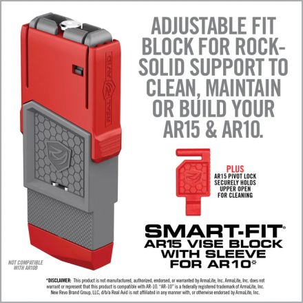 Smart-Fit AR15 Vise Block With Sleeve For AR10...