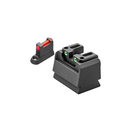 Co-Witness front sight and height-adjustable...