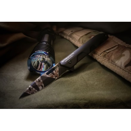 Folding knife Ferrum T Black Warfare - Extrema...