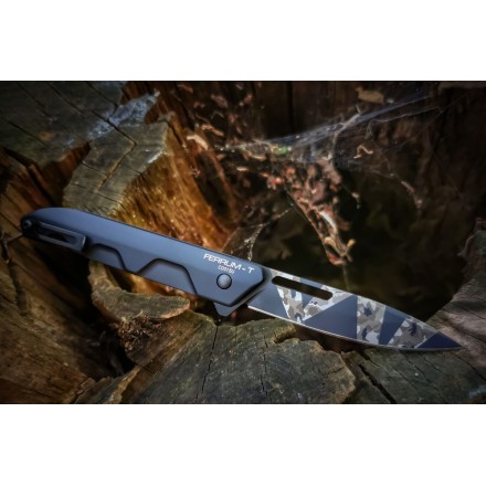 Folding knife Ferrum T Black Warfare - Extrema...