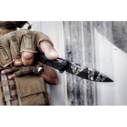 Folding knife Ferrum T Black Warfare - Extrema...