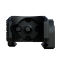 Folding Precision Front and Rear Sights Lumin for AR15, Picatinny Attachment, Aluminum - KMR