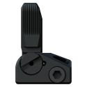 Folding Precision Front and Rear Sights Lumin for AR15, Picatinny Attachment, Aluminum - KMR