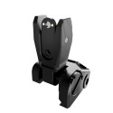 Folding Precision Front and Rear Sights Lumin for AR15, Picatinny Attachment, Aluminum - KMR