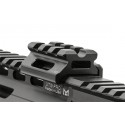 Super Slim Picatinny Riser Mount 3 Slots 0.5" High Aluminum Black - Leapers UTG