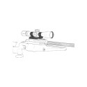 34mm Cantilever 0MOA High Picatinny Mount, 1.6" - Vector Optics