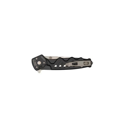 Folding knife Caimano Nero N.A. Satin, black -...