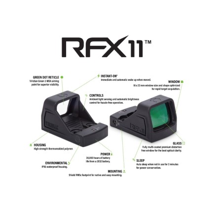 Green dot RFX11, 1x16, 3 MOA - Viridian