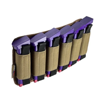 6-Mag rack with velcro patch, FDE - DAA