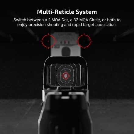 Red dot Osight S, multireticle 2/32 MOA - Olight