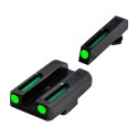 Set mire TFO con Tacca di Mira e Mirino con Trizio+Fibre Ottiche, per Glock 42/43 - Truglo