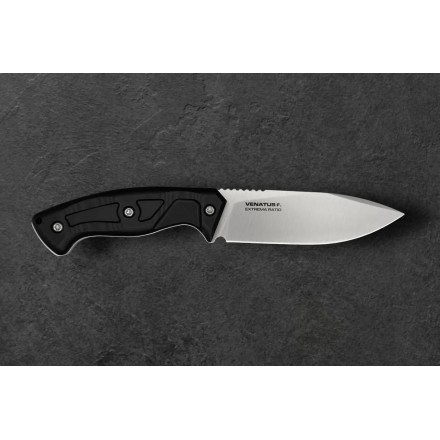 Fixed blade knife VENATUS F BLACK SATIN -...