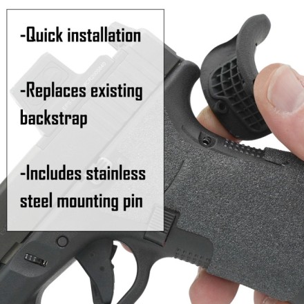 Reduced angle and shock-absorber backstrap for...