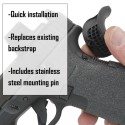 Reduced angle and shock-absorber backstrap for Glock 17/19 Gen 4/5 - Lok Grips