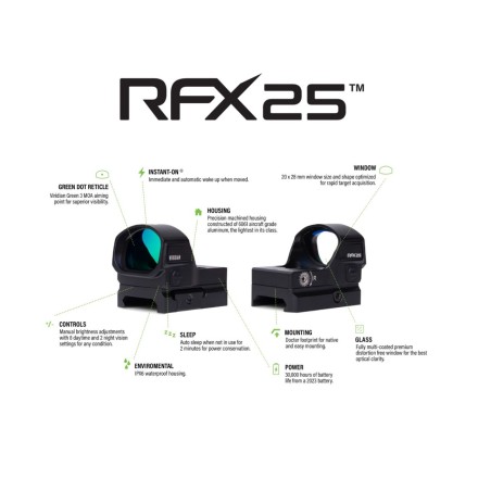 Green dot RFX25, 3 MOA - Viridian