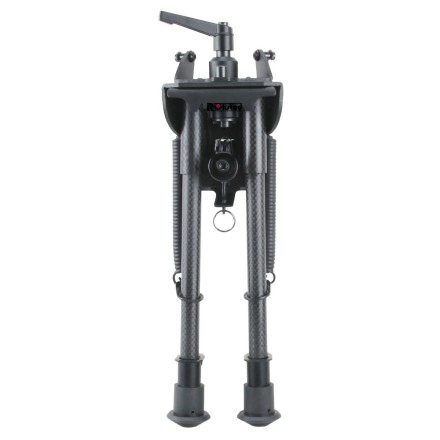 Carbon Fiber 9"-13.5" Swivel Spring Bipod -...