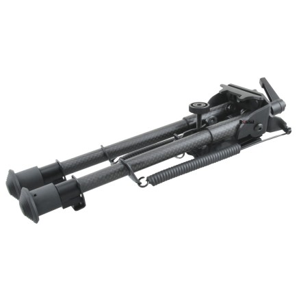 Carbon Fiber 9"-13.5" Swivel Spring Bipod -...