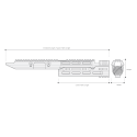 Monolithic extended handguard, M-LOK, for MP5 - UTG PRO