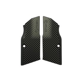 Brass short grips DotMatrix for KMR L-02, black Cerakote...