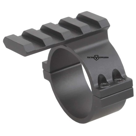 Ring with picatinny rail, 4 slots, Diameter...