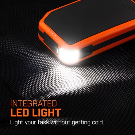 Scaldamani- power bank ricaricabile con torcia...