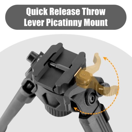 Quick-release bipod 19-25cm/ 7.5"-10.6",...