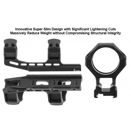 Attacco ALTO ACCU-SYNC™ 34mm HIGH Pro. 50mm Offset Picatinny Rings - UTG