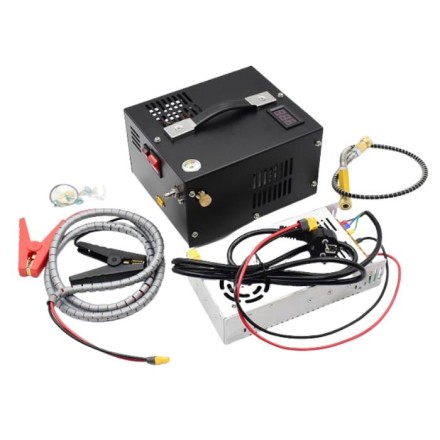 PCP mini compressor 220V and 12V, BAR 4500 PSI...