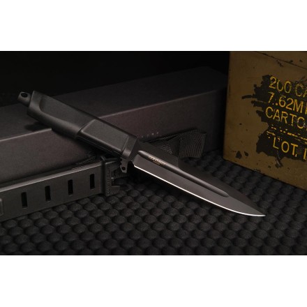 Coltello a lama fissa CONTACT BLACK - Extrema...