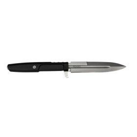 Fixed blade knife REQUIEM M390 black stone washed -...