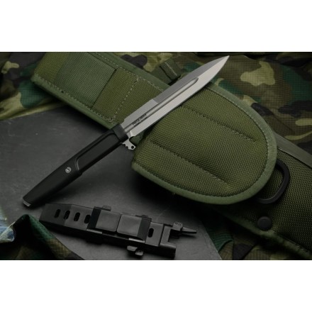 Coltello a lama fissa REQUIEM M390 black stone...
