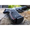CZ Shadow 2 Grips Palm Swell Bogies in G10 - Engraved - Lok Grips