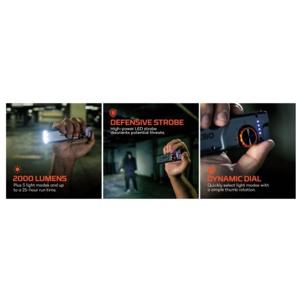 EDGE 2K POCKET LIGHT Ricaricabile, 2000 Lumens...