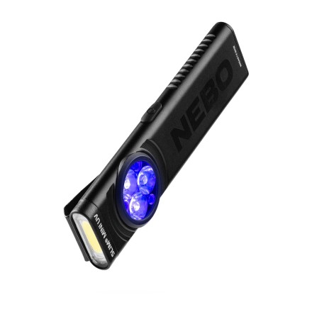 Torcia SLIM MINI UV ricaricabile, 150 lumens -...