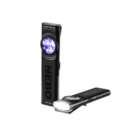 Torcia SLIM MINI UV ricaricabile, 150 lumens -...