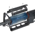 Guardamano Quad Rail drop-in, lunghezza Carbine con rail esteso - UTG PRO