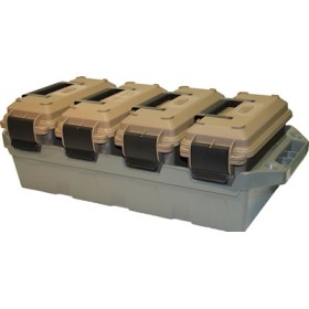 Set 4 scatole porta munizioni AC30T, colore tan - MTM