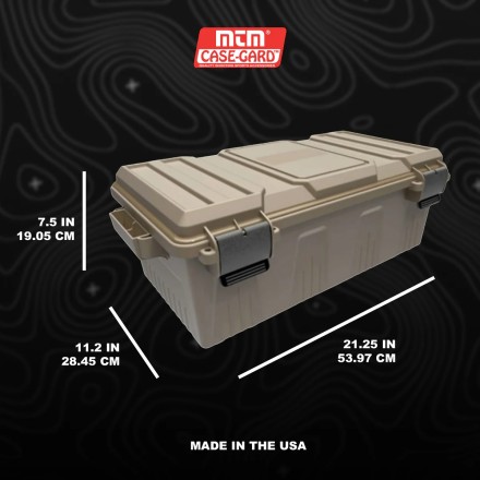 Ammo Crate Divided Utility Box, 54x28.5x19 cm,...