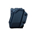 Kydex magazine pouch for double stack magazines with T-Lok belt attachment, black - Battle Gnome Solutions