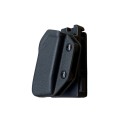 Kydex magazine pouch for double stack magazines with T-Lok belt attachment, black - Battle Gnome Solutions