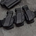 Porta caricatore in Kydex per caricatori bifilari con attacco cintura T-Lok, nero - Battle Gnome Solutions