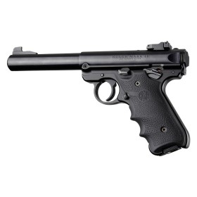 Ruger MK VI Rubber Grip Black with finger grooves - Hogue 2