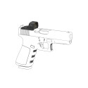 Red dot Frenzy FA 1x16x21 for Glock Standard MOS, 3 MOA - Vector Optics